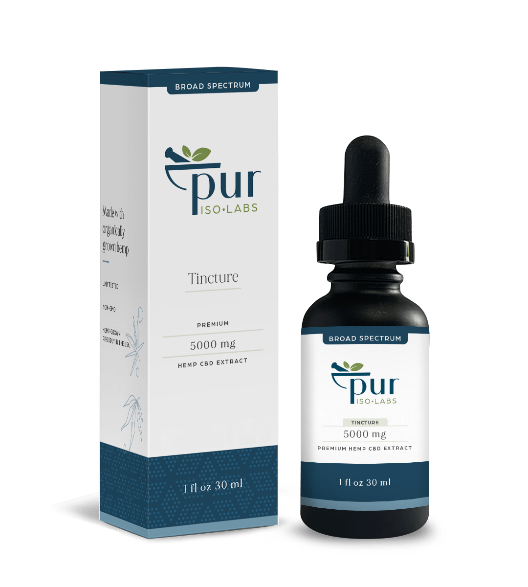Broad Spectrum Tincture 5000 mg - Pur IsoLabs